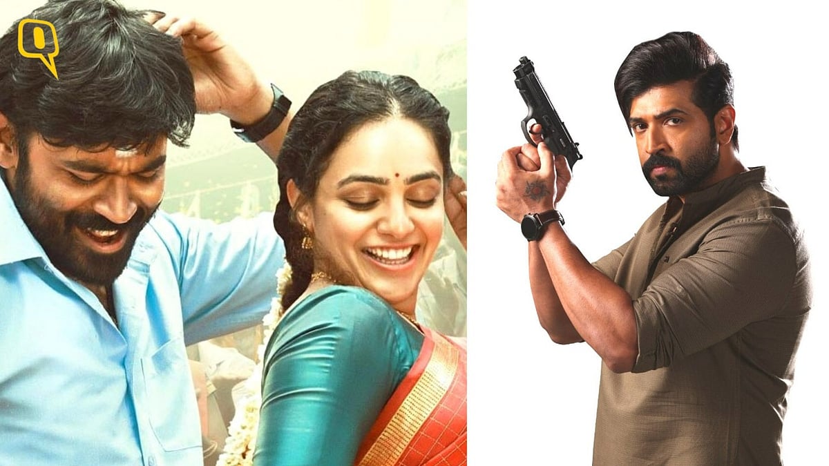 <div class="paragraphs"><p>A collage poster of Dhanush’s <em>Thiruchitrambalam </em>and Arun Vijay's <em>Tamil Rockerz</em></p><p><br></p></div>