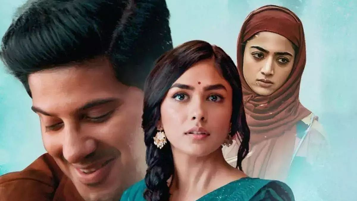 <div class="paragraphs"><p>Dulquer Salmaan, Mrunal Thakur, Rashmika Mandanna in <em>Sita Ramam.</em></p></div>