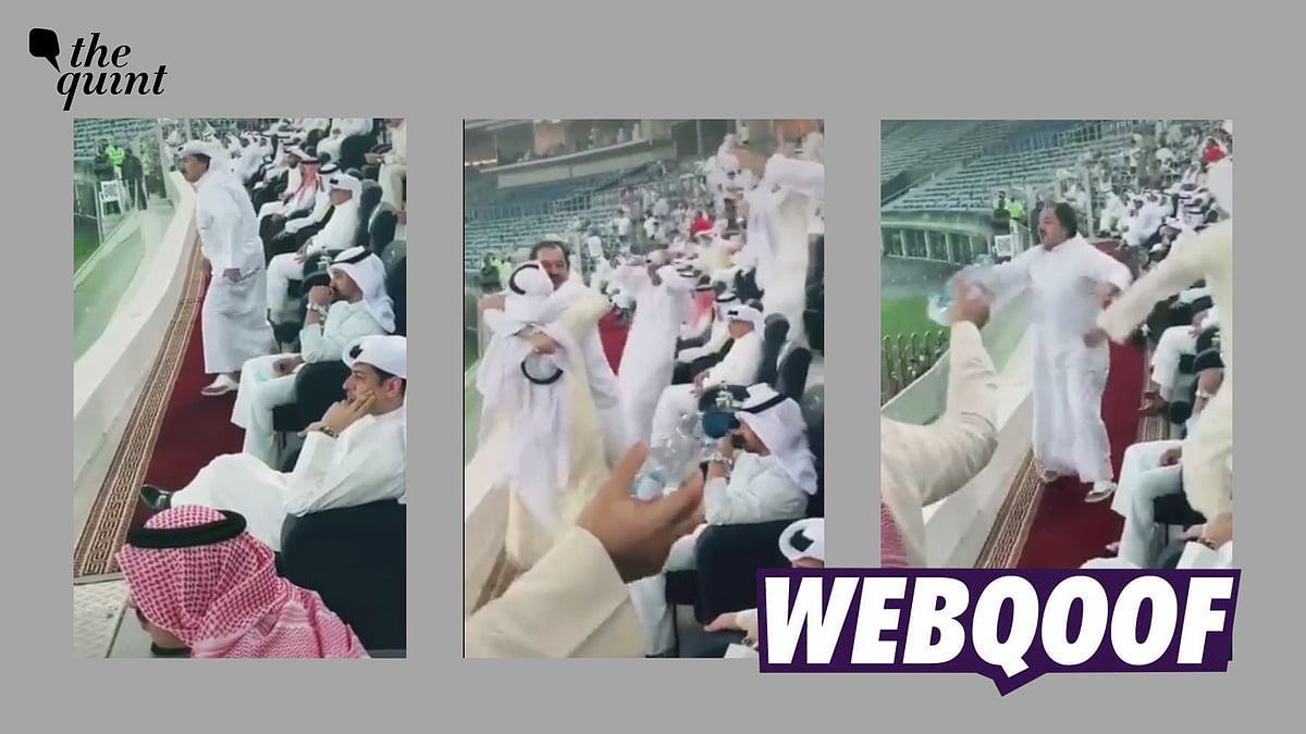 <div class="paragraphs"><p>The claim suggests that Arabs were celebrating in the stadium after Hardik Pandya hit the winning shot against Pakistan.</p></div>