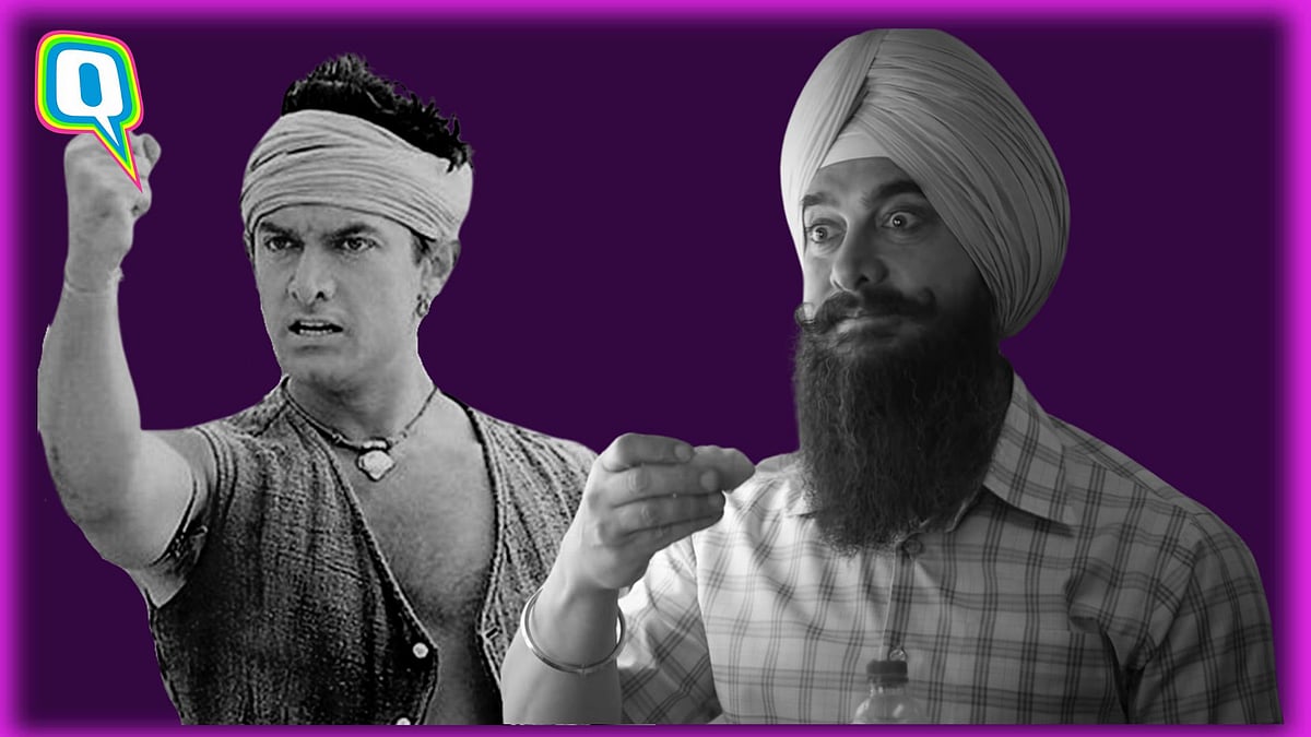 <div class="paragraphs"><p>Aamir Khan in <em>Lagaan&nbsp;</em>and&nbsp;<em>Laal Singh Chaddha.&nbsp;</em></p></div>
