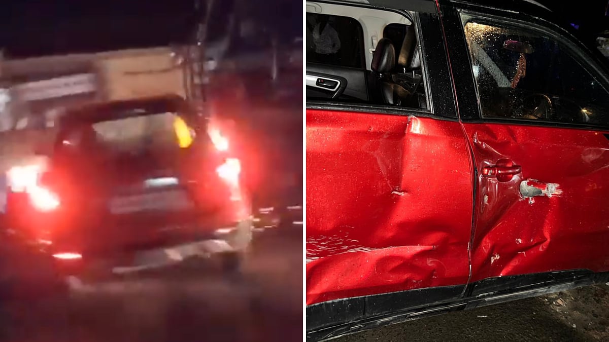 <div class="paragraphs"><p>Samajwadi Party Leader's Miraculous Escape as Truck Drags Car for 500 metres</p></div>