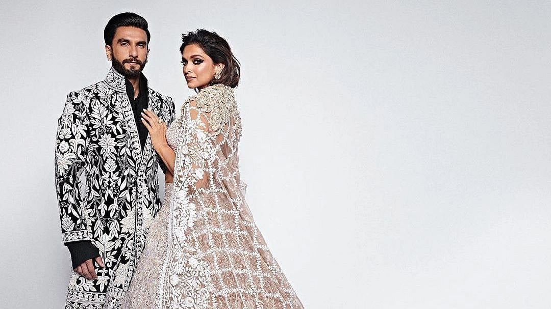 <div class="paragraphs"><p>Ranveer Singh and Deepika Padukone at the Manish Malhotra Mijwan Couture Show</p></div>