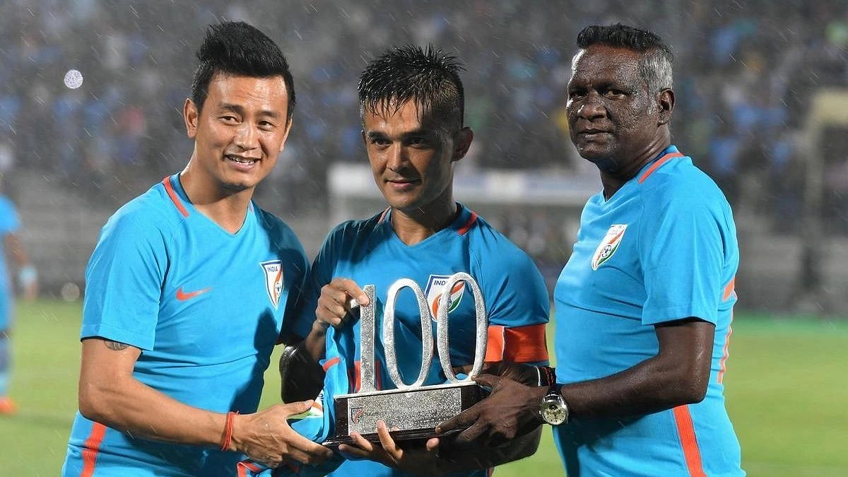 <div class="paragraphs"><p>Former Indian captain Bhaichung Bhutia has reacted to Sunil Chhetri's retirement.</p></div>