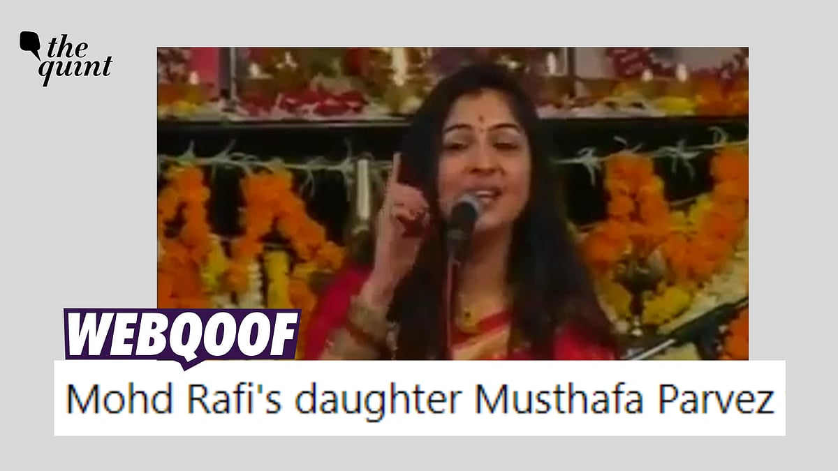 <div class="paragraphs"><p>Fact-check: The claim states that the singer in the video is Mohammad Rafi's relative, Musthafa Parvez. </p></div>