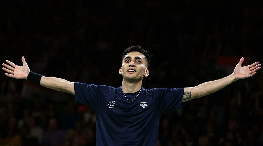 <div class="paragraphs"><p>Indian badminton player Lakshya Sen celebrates after winning the men's singles gold at the 2022 Commonwealth Games in Birmingham. </p></div>