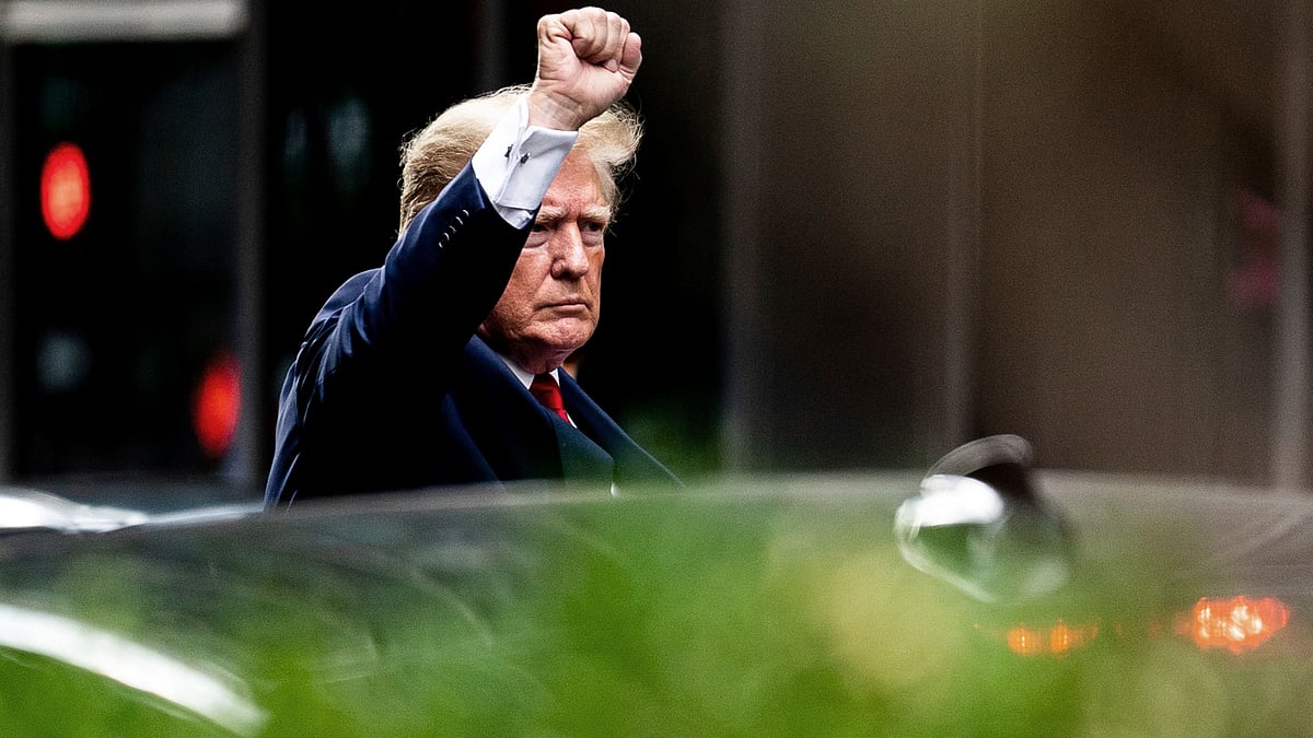<div class="paragraphs"><p>Image used for representation only. Former President Donald Trump gestures as he departs Trump Tower, Wednesday, 10 August 2022, in New York, on his way to the New York attorney general's office for a deposition in a civil investigation. </p></div>