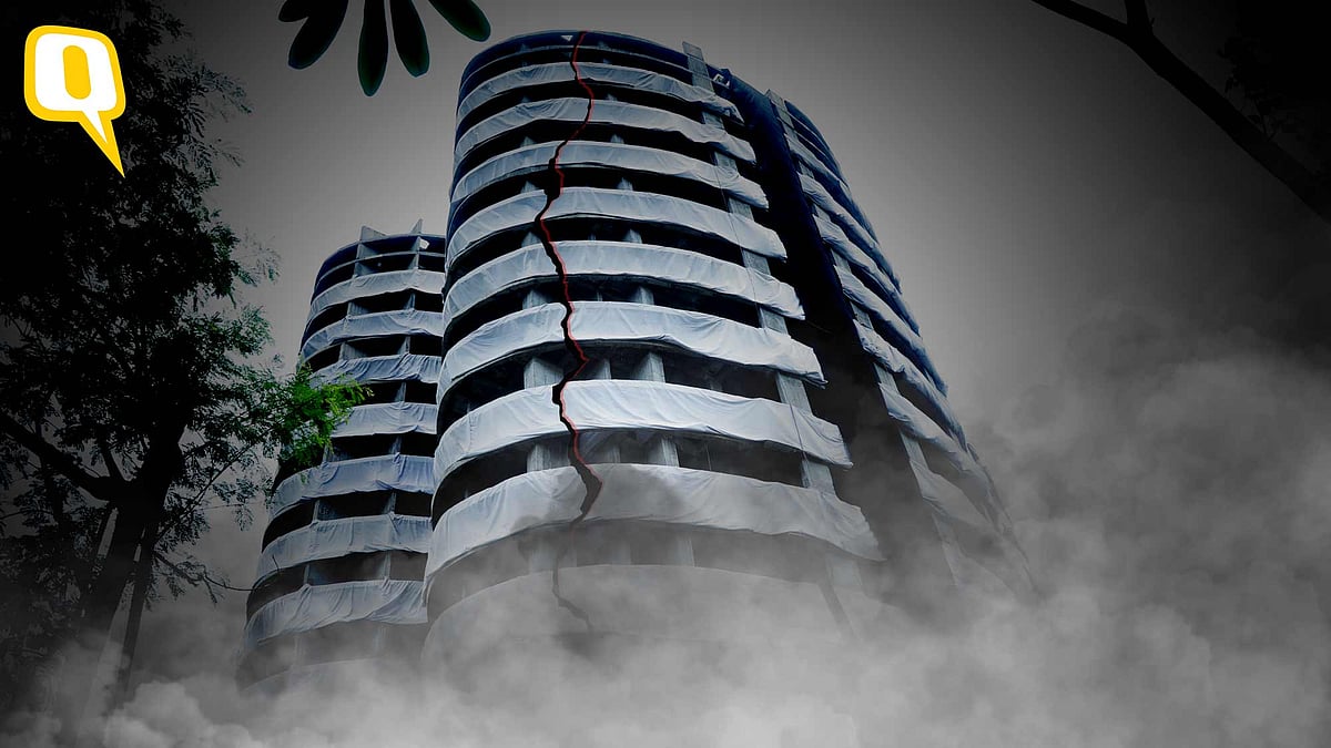 <div class="paragraphs"><p>The one-of-a-kind demolition will bring down the two towers for violating regulations over the distance between the two buildings.</p></div>
