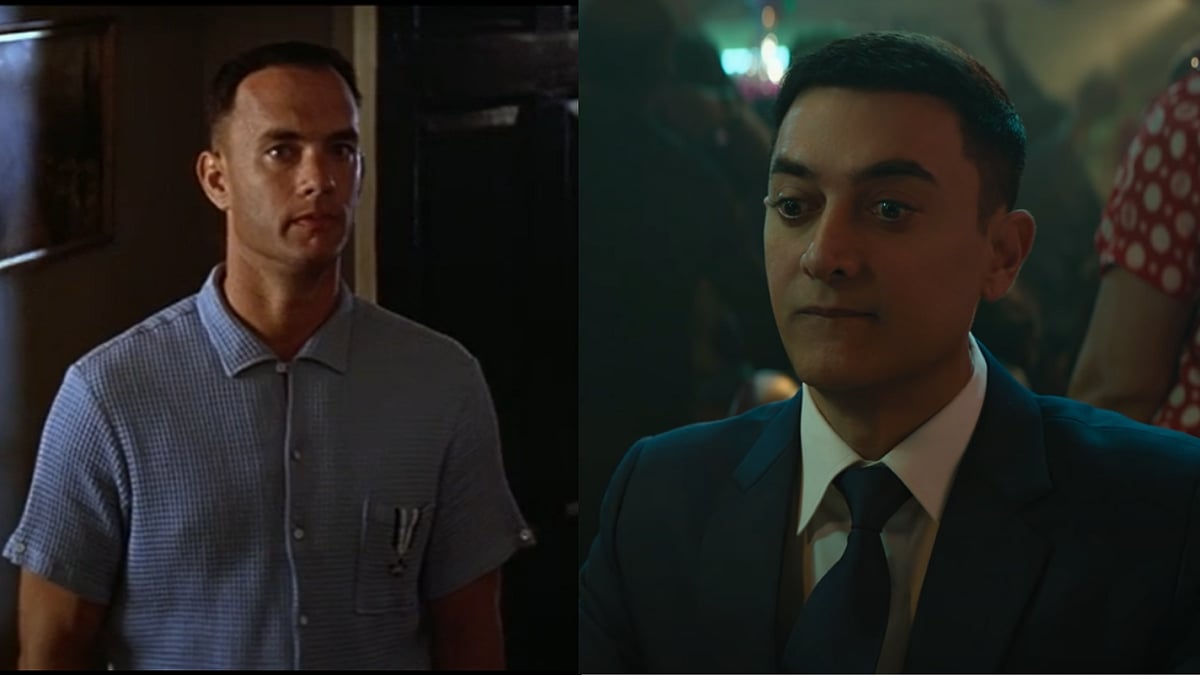<div class="paragraphs"><p>Tom Hanks in&nbsp;<em>Forrest Gump&nbsp;</em>and Aamir Khan in&nbsp;<em>Laal Singh Chaddha.</em></p></div>