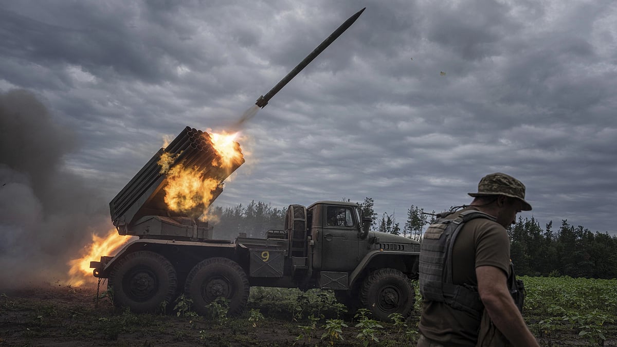 <div class="paragraphs"><p>A Ukrainian missile shot towards Russian positions in the Kharkiv region on 2 August.</p></div>