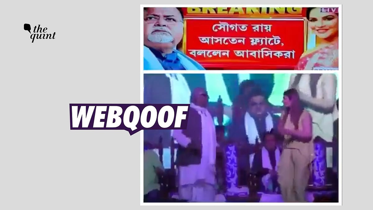 <div class="paragraphs"><p>The video does not show Roy dancing with Arpita Mukherjee.</p></div>