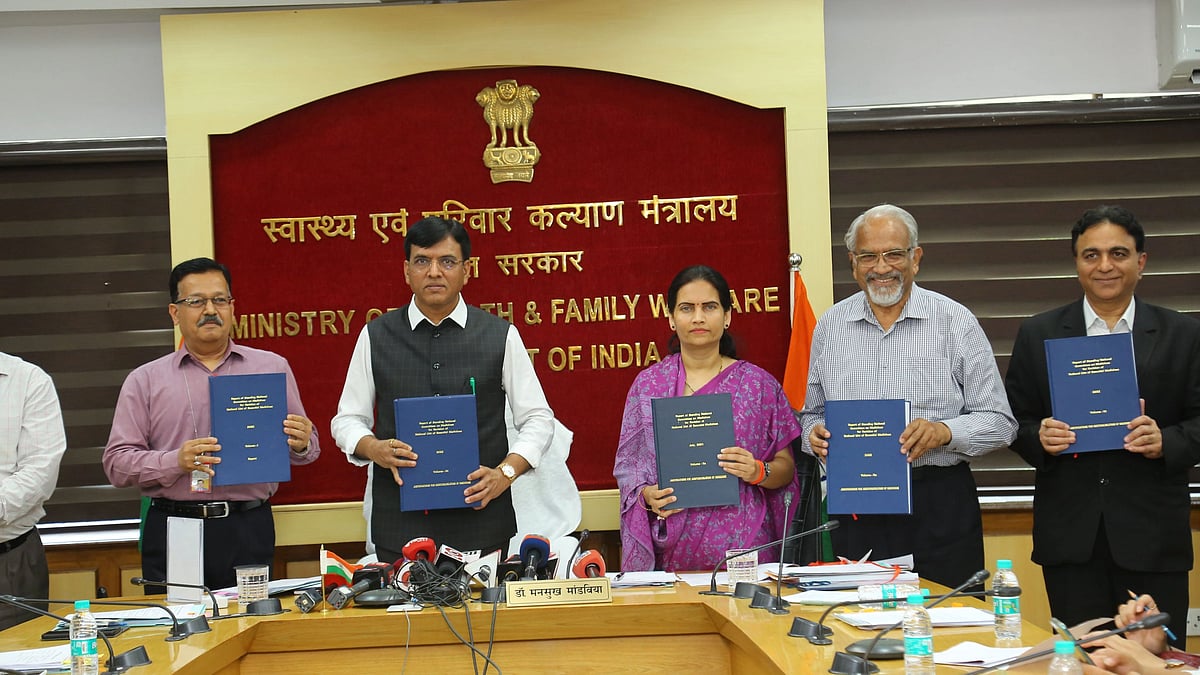 <div class="paragraphs"><p>Union Health Minister Mansukh Mandaviya released the National List of Essential Medicines 2022 on Tuesday, 13 September.</p></div>