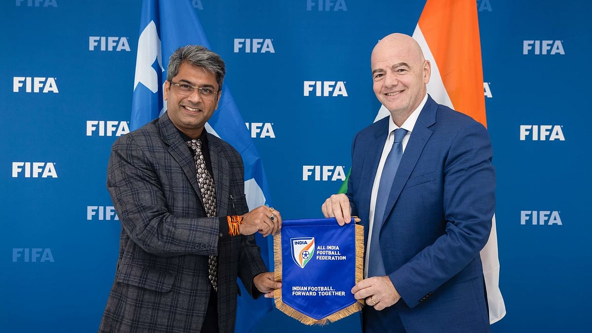 <div class="paragraphs"><p>AIFF President Kalyan Chaubey met FIFA President Gianni Infantino to discuss a wide range of issues regarding the development of football in India. </p></div>