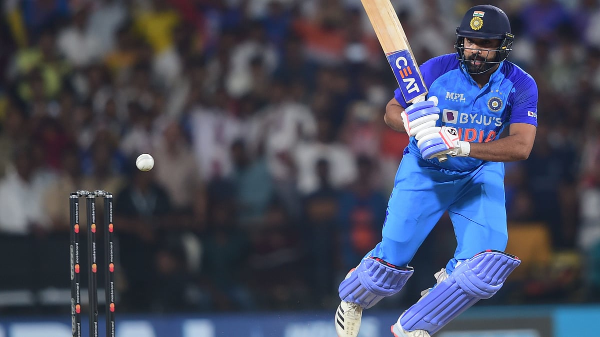 <div class="paragraphs"><p>Rohit Sharma played a captain's knock of 46 runs from 20 deliveries.</p></div>