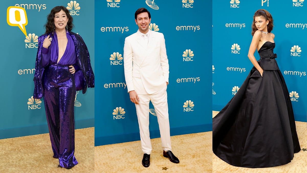 <div class="paragraphs"><p>Sandra Oh, Nicholos Braun and Zendaya at the 74th Emmy Awards.</p></div>
