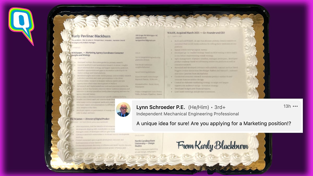 <div class="paragraphs"><p>Karly Blackburn sent an 'edible' resume to Nike.</p></div>
