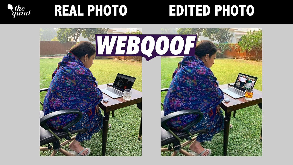 <div class="paragraphs"><p>The original photo was uploaded to Union Minister Smriti Irani's verified Instagram account on 8 December, 2020.</p></div>