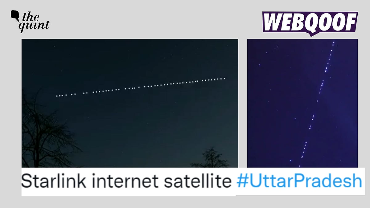 <div class="paragraphs"><p>Fact-check: The claim states that the videos shows the recent Starlink Satellites from Uttar Pradesh.</p></div>