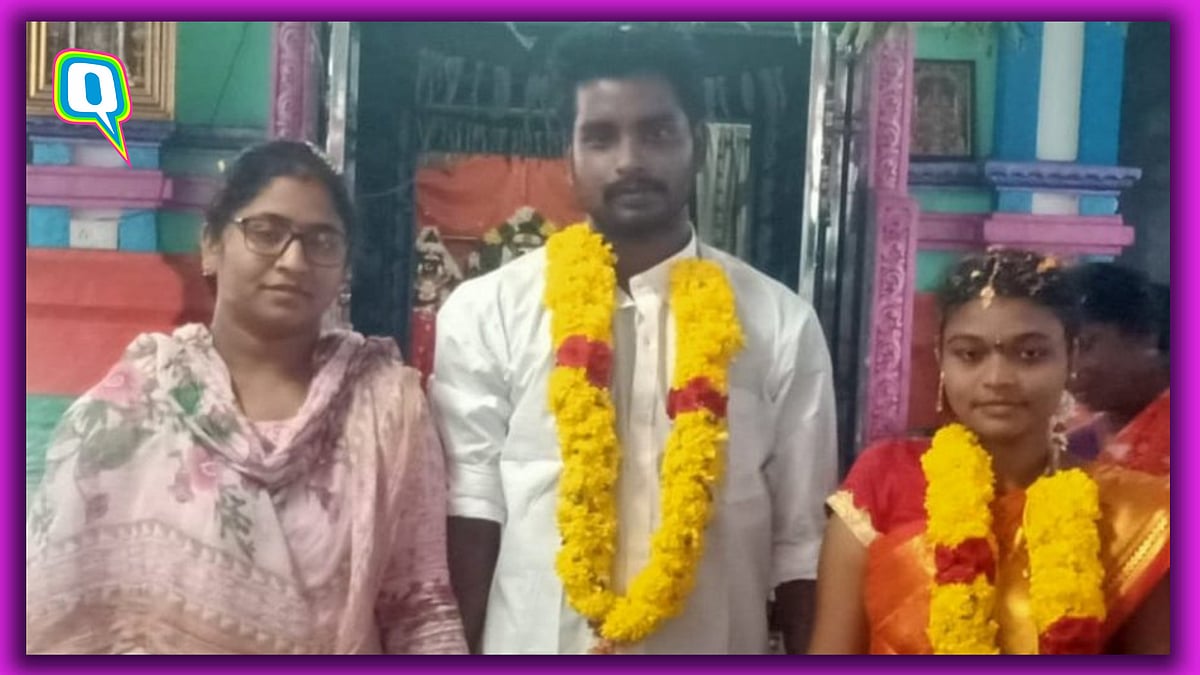 <div class="paragraphs"><p>(From left) Vimala, Kalyan, and Nitya Sree.</p></div>