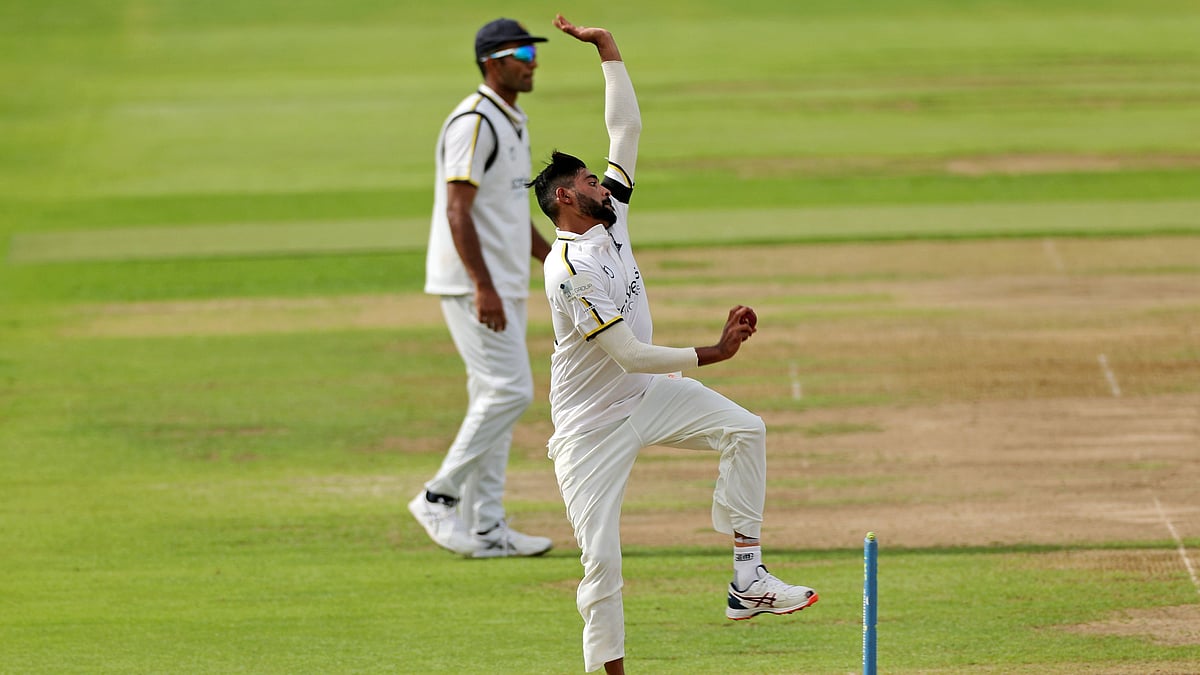 <div class="paragraphs"><p>Mohammad Siraj in action for his county side Warwickshire.&nbsp;</p></div>