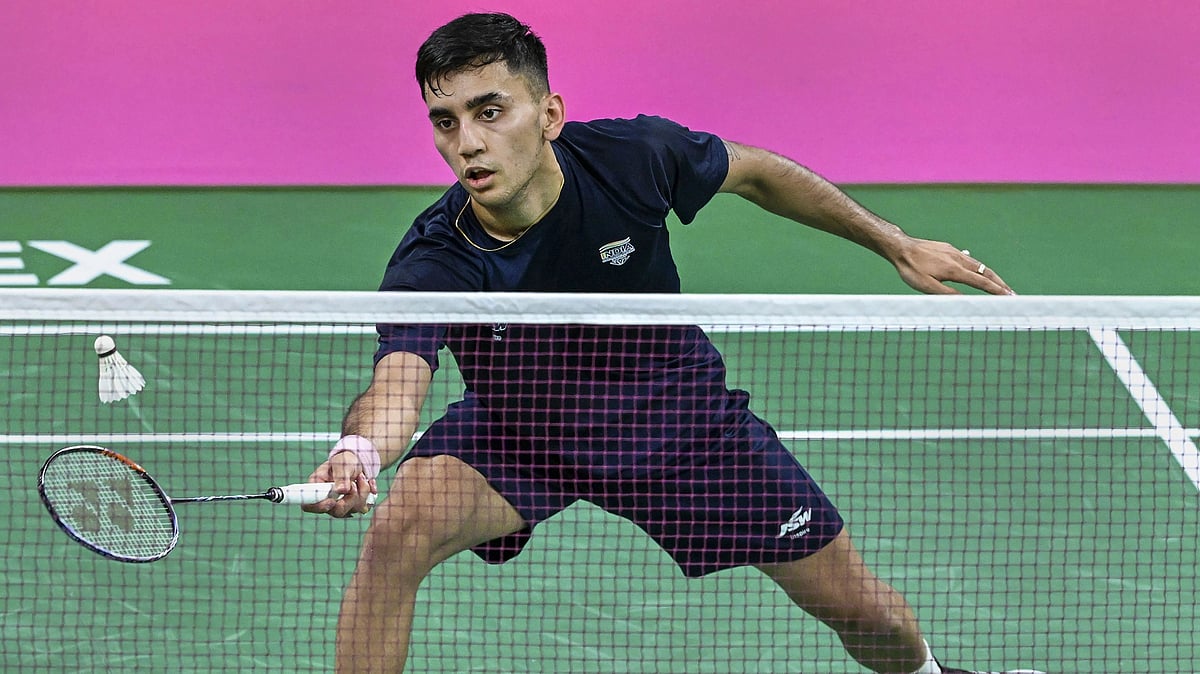<div class="paragraphs"><p>Indian shuttler Lakshya<em> </em>Sen in action during the men's singles badminton final at the 2022 Commonwealth Games in Birmingham on Monday. </p></div>