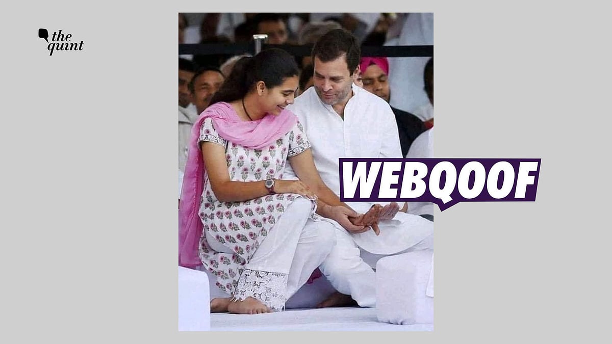 <div class="paragraphs"><p>The photograph was taken at a remembrance ceremony for late Prime Minister Rajiv Gandhi on his 71st birth anniversary.</p></div>