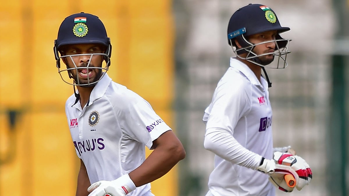 <div class="paragraphs"><p>India A batters Ruturaj Gaikwad (left) and Upendra Yadav during first day of the third unofficial cricket test match against New Zealand A in Bengaluru on Thursday.&nbsp;</p></div>