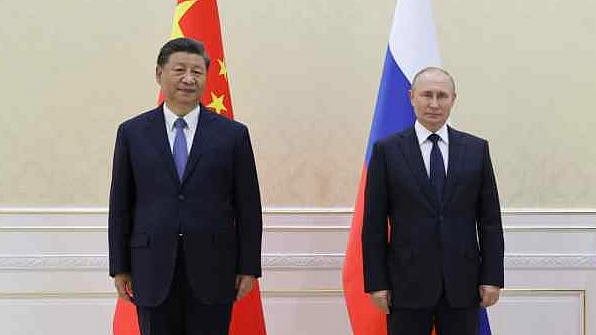 <div class="paragraphs"><p>Xi Jinping and Vladimir Putin at the SCO summit. </p></div>