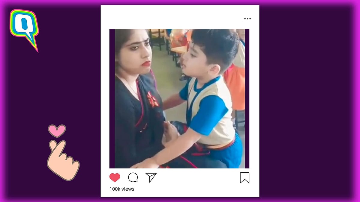 <div class="paragraphs"><p>In the adorable viral video, the student is apologising to his teacher.&nbsp;</p></div>