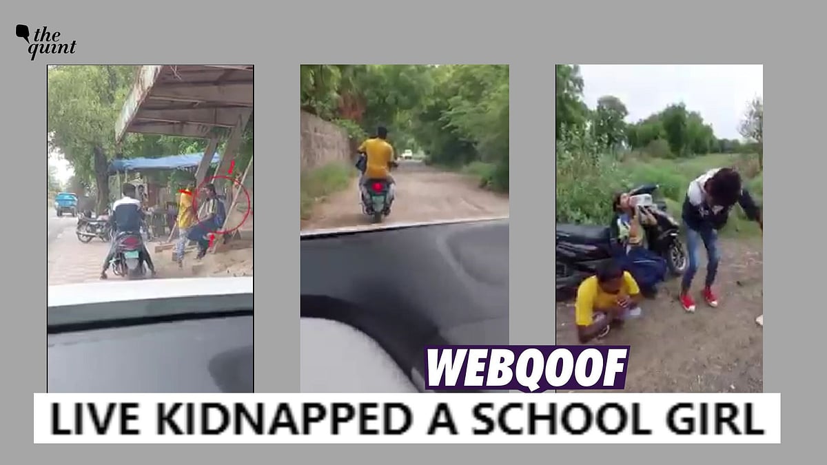 <div class="paragraphs"><p>The claim suggests that the video showing two men kidnapping a schoolgirl is a real incident. </p></div>