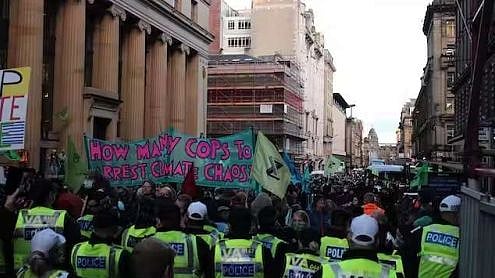 <div class="paragraphs"><p>Protests during the 2021 COP meet in Glasgow. </p></div>