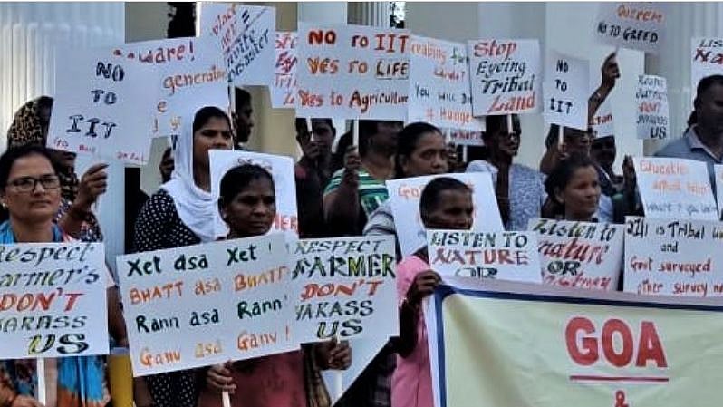 <div class="paragraphs"><p>Farmers protesting in Panjim.</p></div>