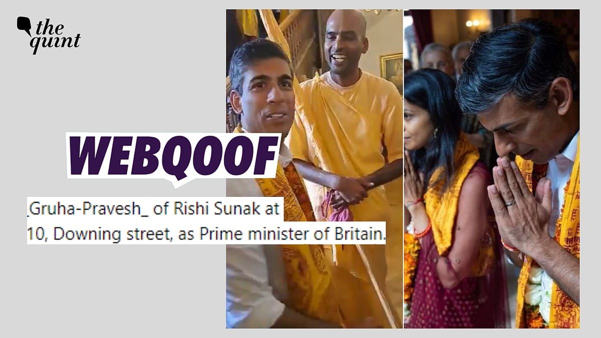 <div class="paragraphs"><p>Fact-Check | An old video has gone viral to claim that it shows Rishi Sunak's '<em>griha pravesh</em>' at 10, Downing Street.</p></div>