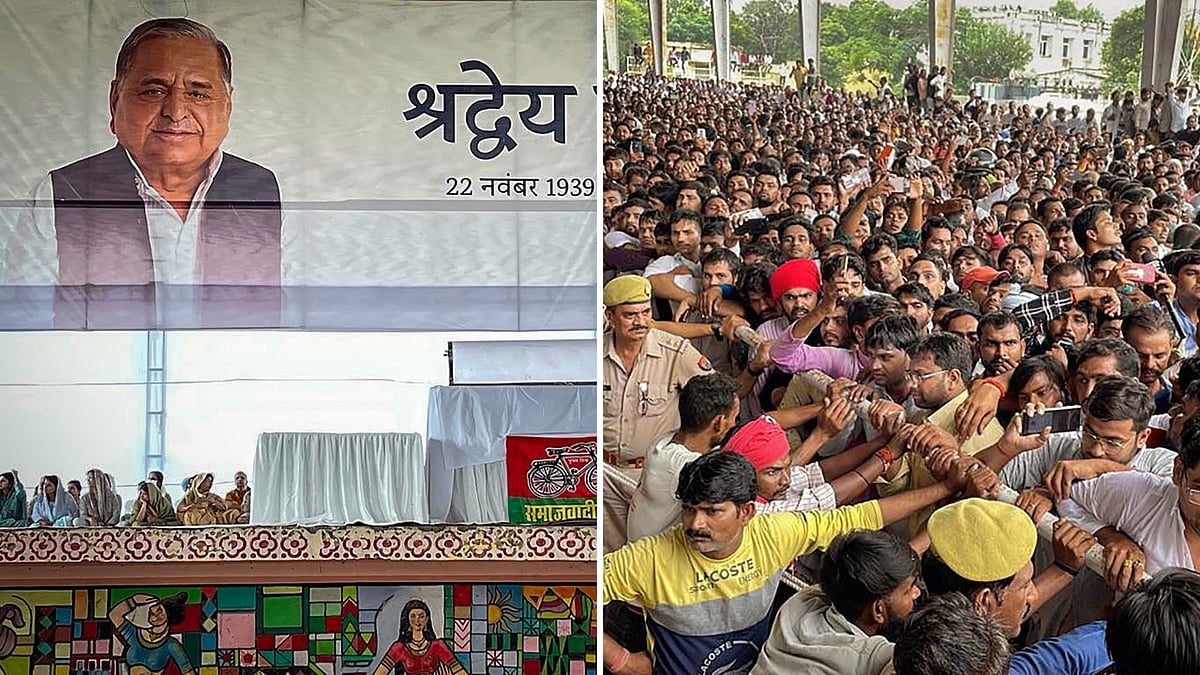 <div class="paragraphs"><p>The body of Samajwadi Party (SP) founder and supremo Mulayam Singh Yadav, who passed away at Medanta hospital in Gurugram on Monday, is being taken for cremation at his ancestral village Saifai in Uttar Pradesh (UP) on Tuesday, 11 October.</p></div>