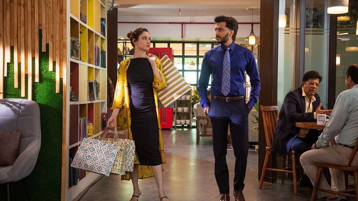 <div class="paragraphs"><p>Tamannaah Bhatia and Riteish Deshmukh in <em>Plan A Plan B.</em></p></div>