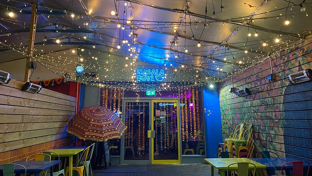 <div class="paragraphs"><p>Shops in desi neighbourhoods are lit up in a dazzling display of lights and colours to energise the festival fervour.</p></div>