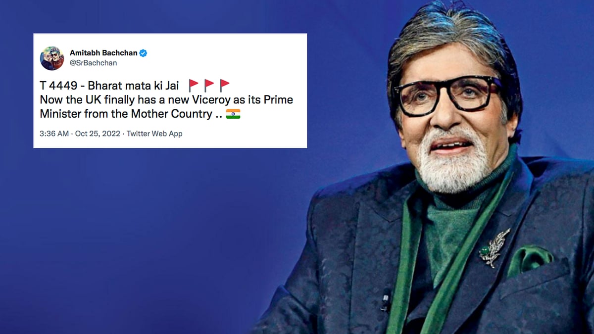 <div class="paragraphs"><p>Amitabh Bachchan's tweet, congratulating Rishi Sunak as UK's new Prime Minister. </p></div>