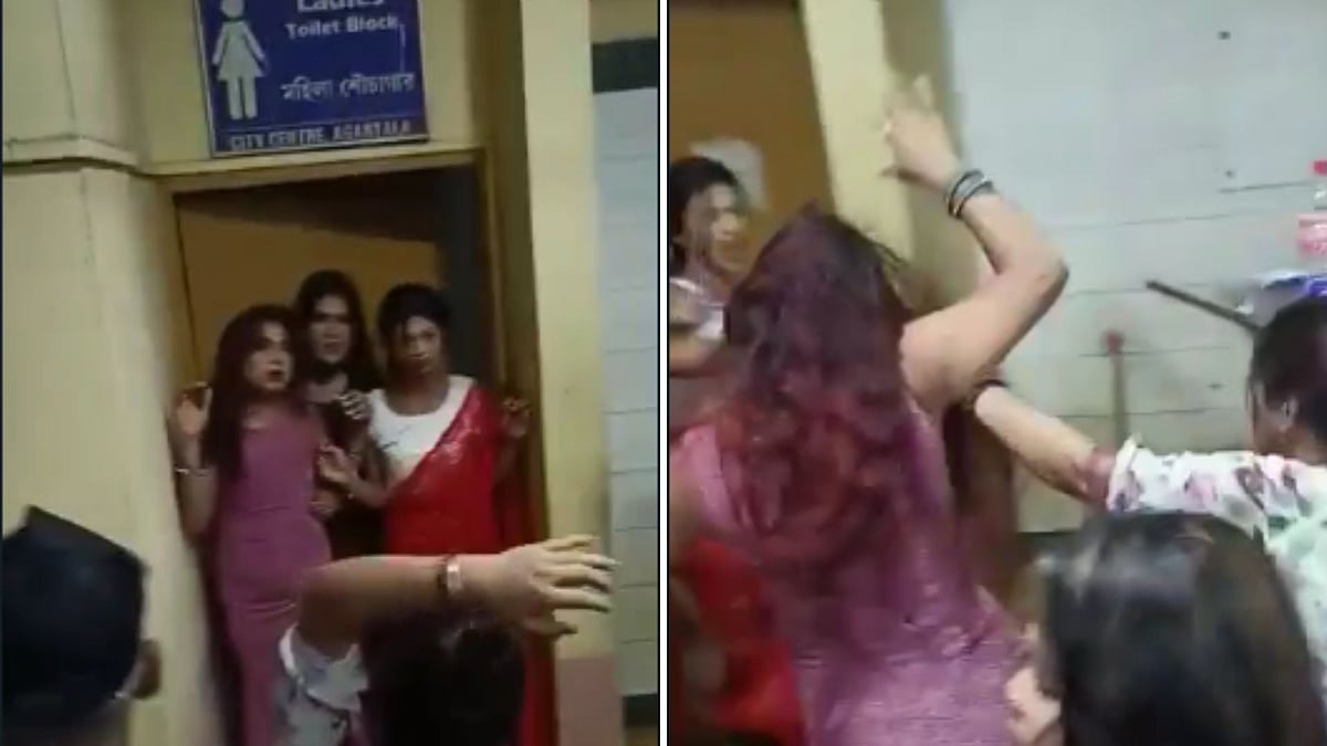 <div class="paragraphs"><p>A group of four <a href="https://www.thequint.com/topic/transgender-persons">trans persons</a> was brutally assaulted by a mob of around 40 people in <a href="https://www.thequint.com/topic/tripura">Tripura's</a> Agartala on the night of Friday, 7 October.</p></div>