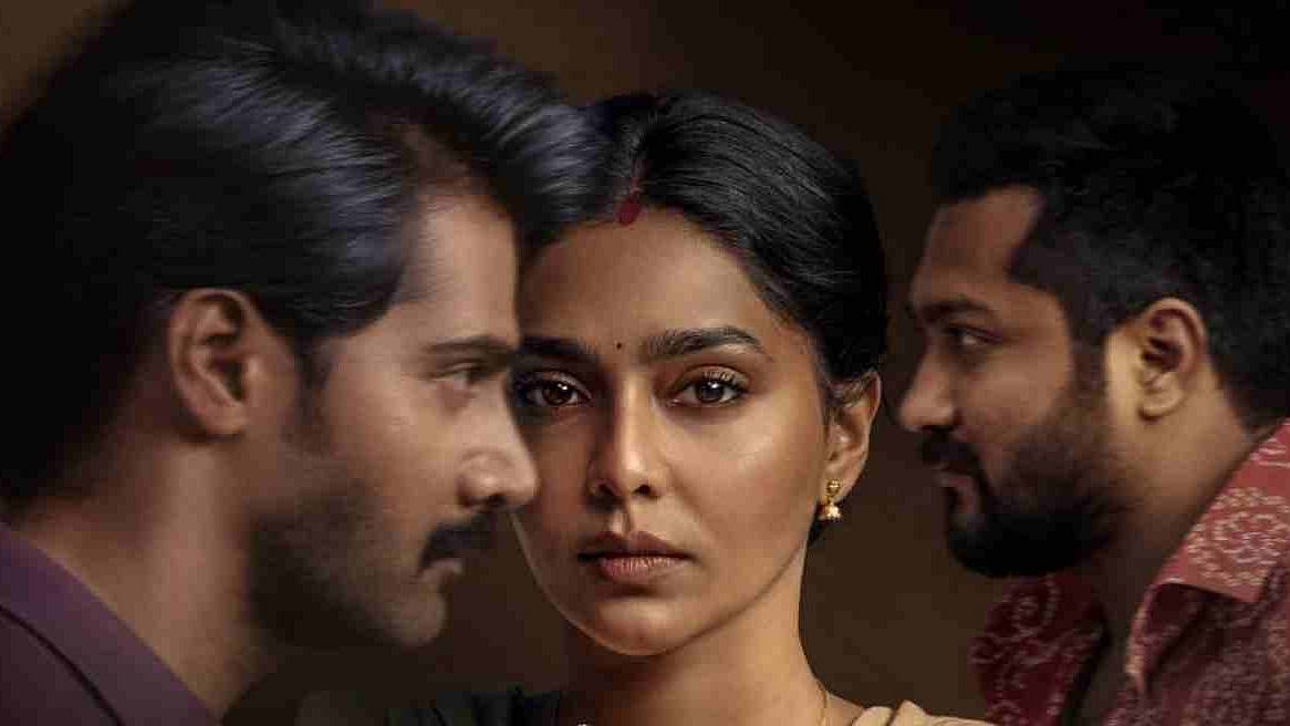 <div class="paragraphs"><p>Naveen Chandra, Aishwarya Lekshmi and Bobby Simha in <em>Ammu</em></p></div>
