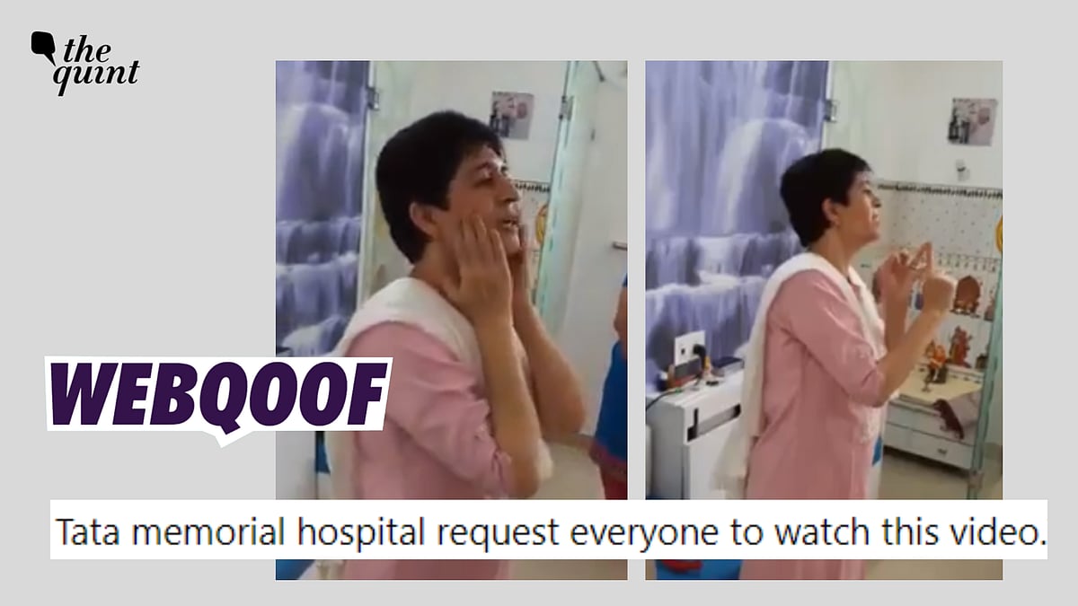 <div class="paragraphs"><p>Fact-Check | Woman talking about tapping exercises is not linked to Tata memorial hospital.</p></div>
