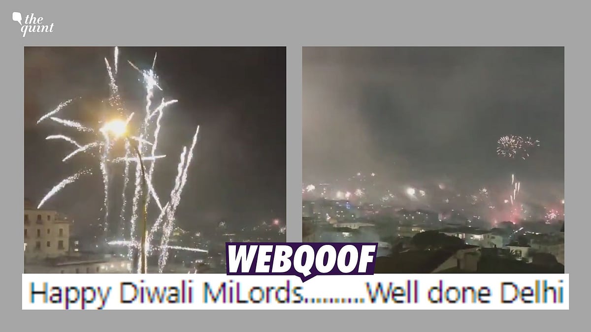 <div class="paragraphs"><p>Fact Check | The claim suggests that the clip is recent and shows Diwali celebrations in Delhi. </p></div>