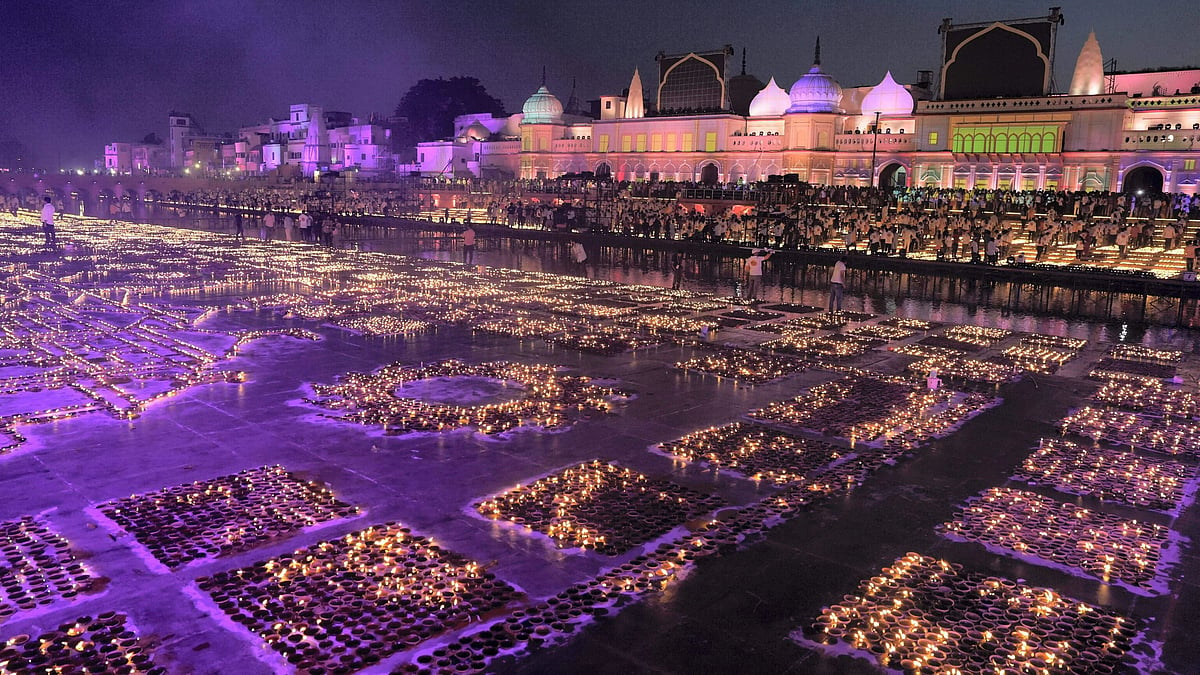<div class="paragraphs"><p>Diwali celebrations in Ayodhya, Uttar Pradesh.</p></div>