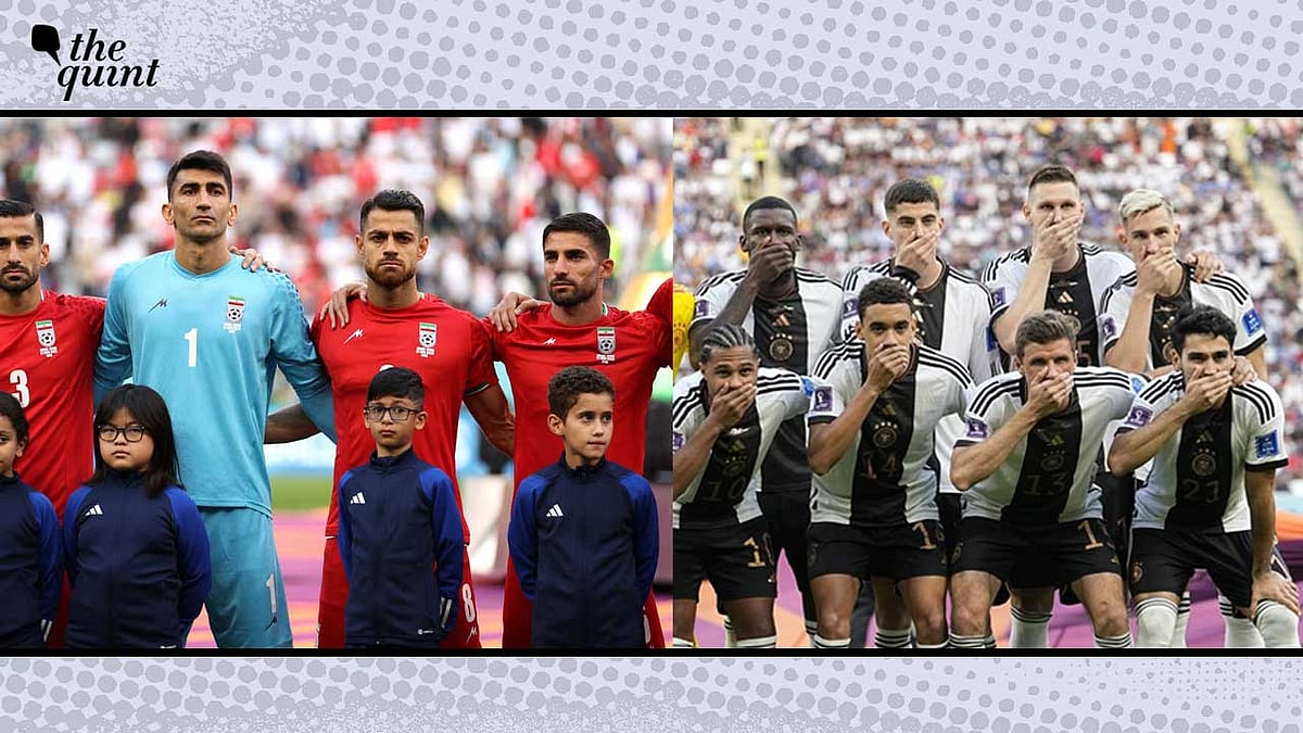 <div class="paragraphs"><p>Iran and German football teams staged silent protest on the field during the ongoing 2022 FIFA World Cup.</p></div>