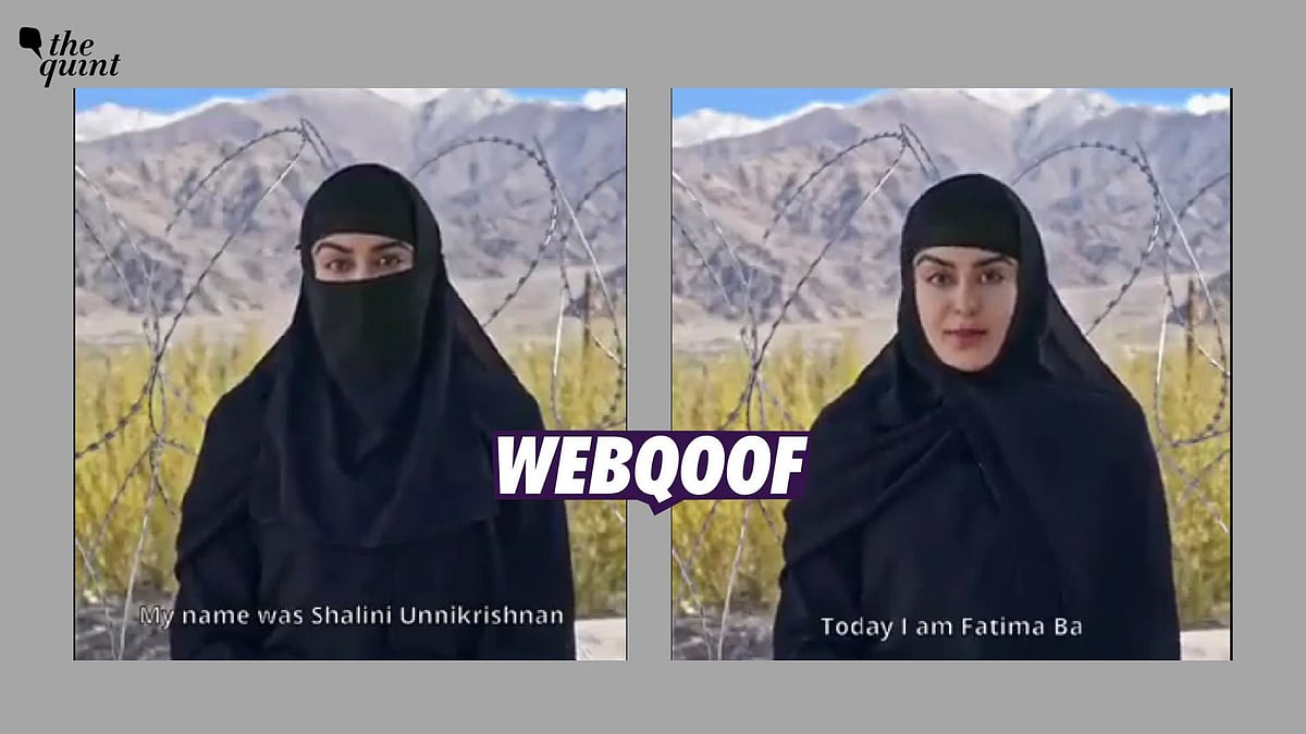 <div class="paragraphs"><p>The claim suggests that the video shows a woman from Kerala, who was converted to Islam and later became a terrorist.</p></div>