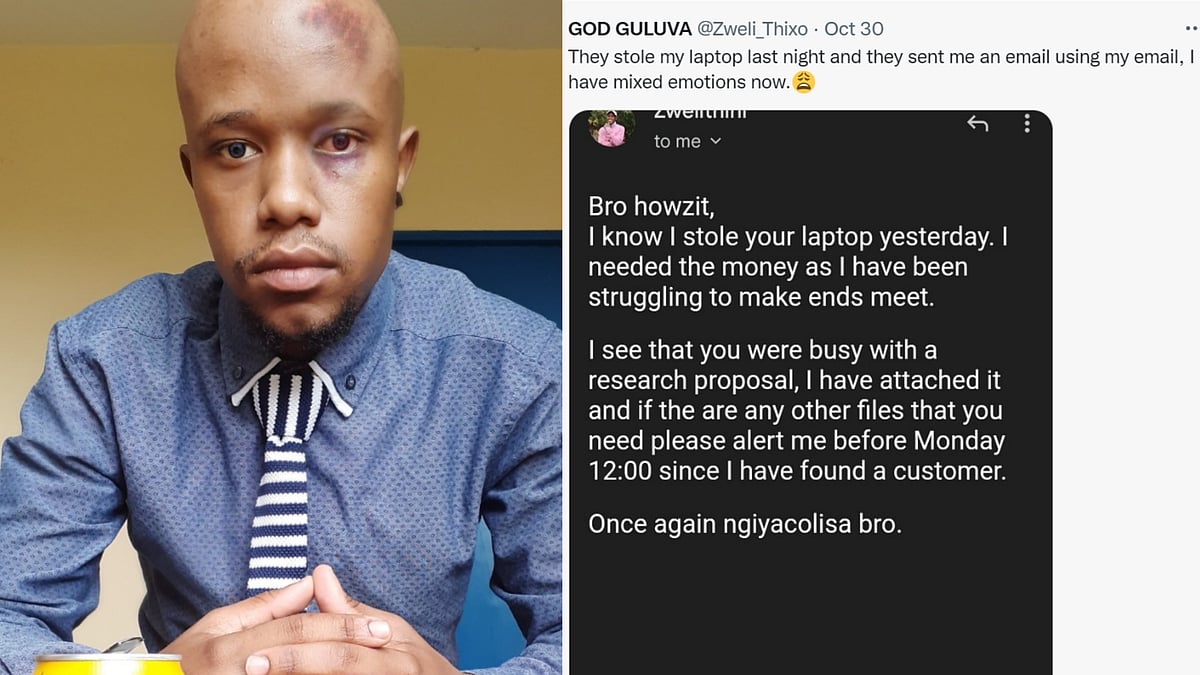 <div class="paragraphs"><p>A Twitter user shared his own bizarre experience when his laptop was stolen and even got an apology email from the person who stole it.&nbsp;</p></div>