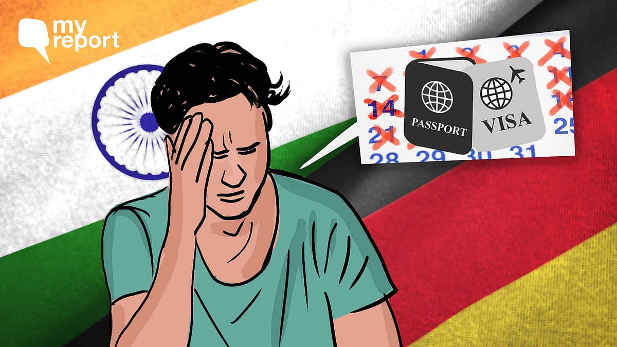 <div class="paragraphs"><p>Indian students wait for Schengen visas.</p></div>