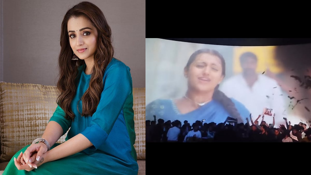 <div class="paragraphs"><p>Actor Trisha shares a video of fans celebrating the re-release of 'Varsham', co-starring Prabhas.</p></div>