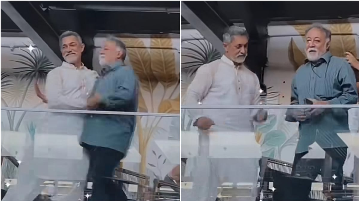 <div class="paragraphs"><p>Aamir Khan dances on daughter Ira Khan's engagement party.</p></div>