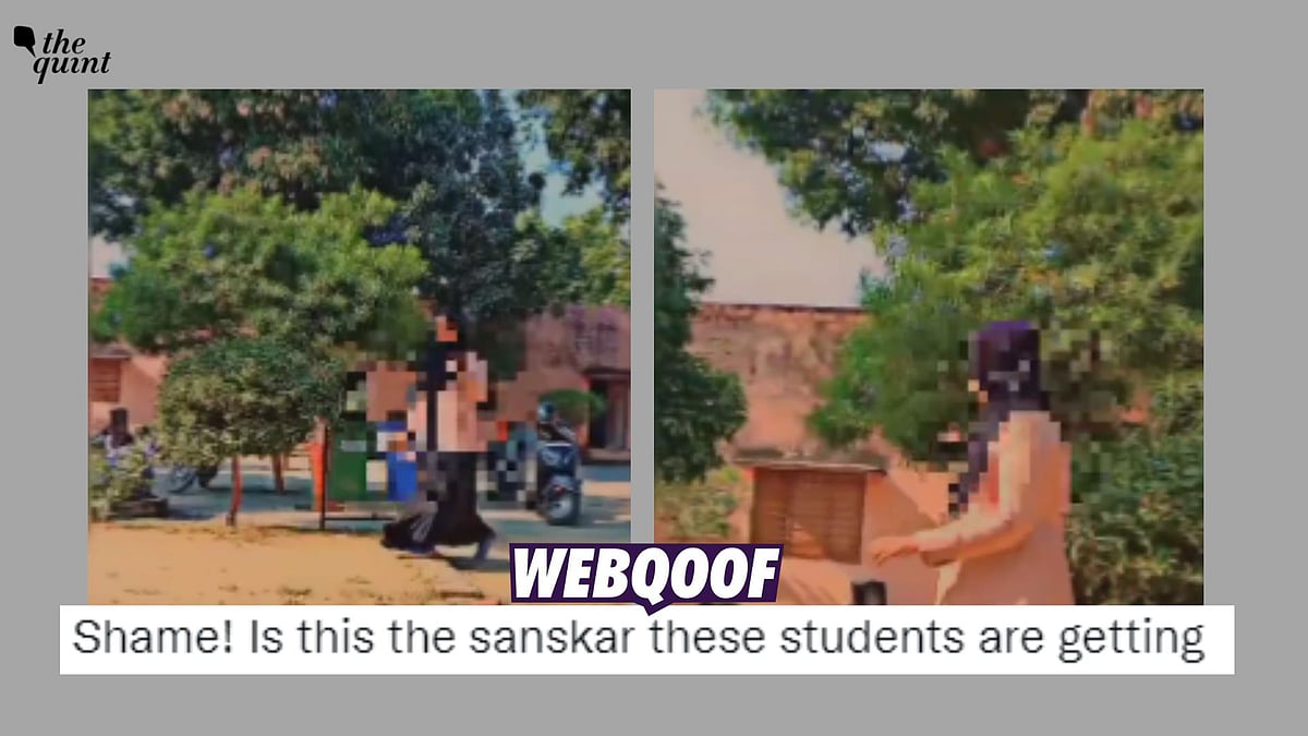 <div class="paragraphs"><p>Fact-Check |This video of students passing offensive comments on teacher is being shared with a false communal spin.</p></div>