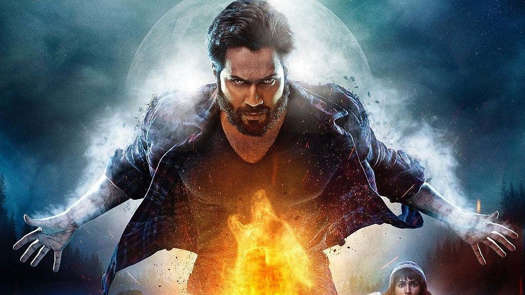 <div class="paragraphs"><p>Varun Dhawan in the poster for<em> Bhediya</em>.</p></div>