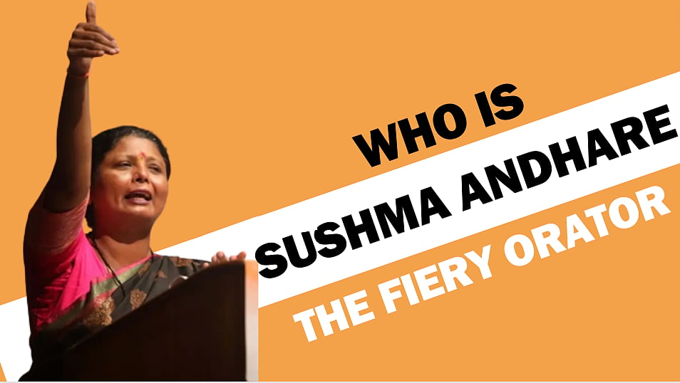 <div class="paragraphs"><p>Sushma Andhare first came into the limelight after her firebrand speech at Shiv Sena's Dussehra Melava rally at Shivaji Park.</p></div>